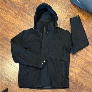 lululemon athletica Men's Dark Gray Hooded Raincoat